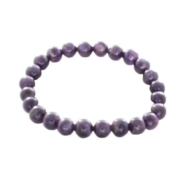 Amethyst "Mala" Stretchy Bracelet - Good Feng Shui - Finesse Jewelry