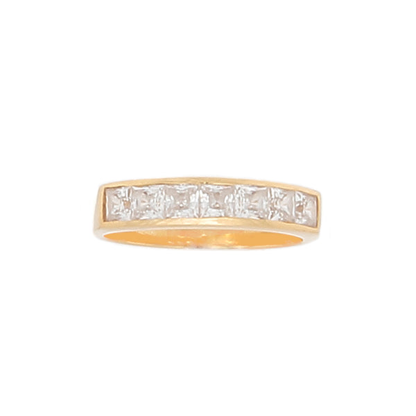 Desert Diamond Channel set with 3 1/2 Karats of Princess cut Stones- 18K gold - Finesse Jewelry