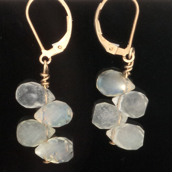 Lemon Quartz Briolli Bead lever back Earrings - Finesse Jewelry
