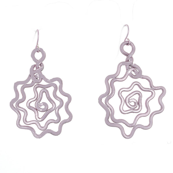 Rose Earrings in Pink - Finesse Jewelry