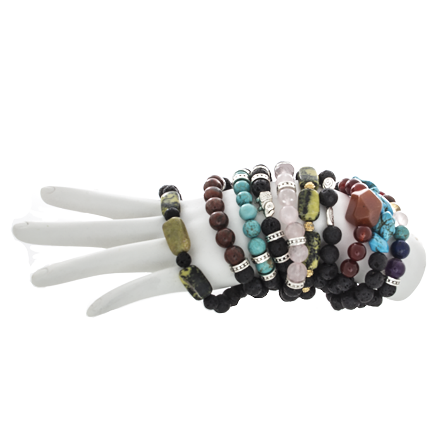 Day 11 - Dec 13th - Lave Bead Infusion Crossover Bracelets