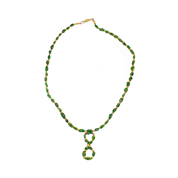Emerald Infinity with Gold Necklace - Finesse Jewelry