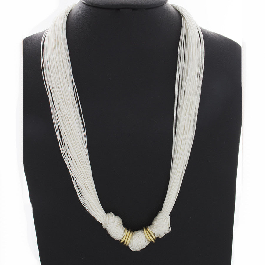 Multi-Strand Knotted Grace Necklace - Finesse Jewelry
