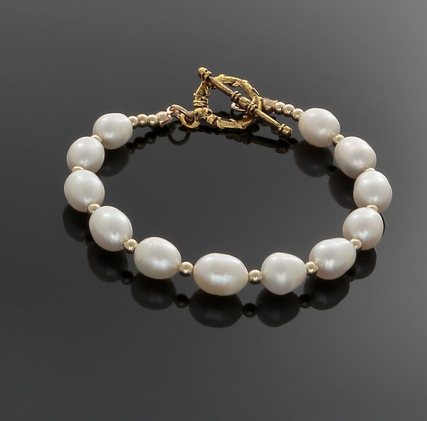 Pearl Wave Bracelet - only with 14k Gold-filled - Finesse Jewelry