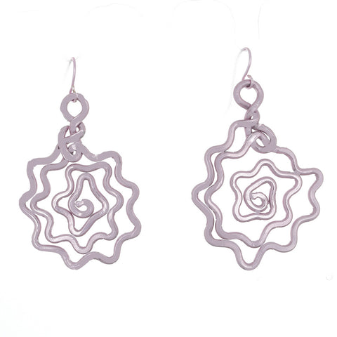 Rose Earrings in Pink - Finesse Jewelry
