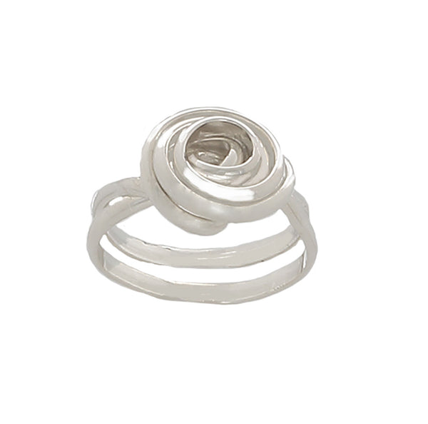 Rose twisted Sterling Silver Ring - Finesse Jewelry